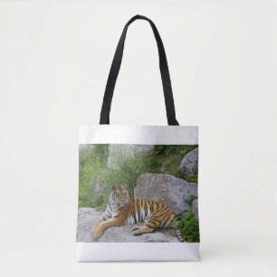 Bolso De Tela Foto de retrato de un tigre siberiano
