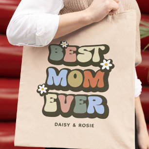 Bolso De Tela Foto de retro mejor mamá de todos los tiempos