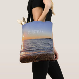 Bolso De Tela Foto de Scenic Beach Sunset