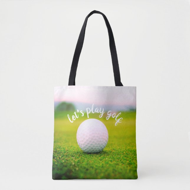Bolso De Tela foto de una pelota de golf para los golfistas, vam (Anverso)