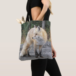 Bolso De Tela Foto de vida silvestre en cascada de Red Fox