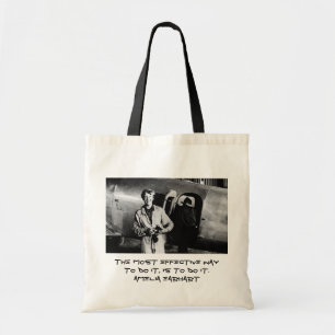 Bolso De Tela Foto de Vintage Amelia Earhart
