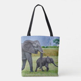 Bolso De Tela Foto de Wildlife Elephant Calf