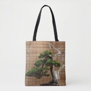 Bolso De Tela Foto del árbol de Juniper Chino Bonsai