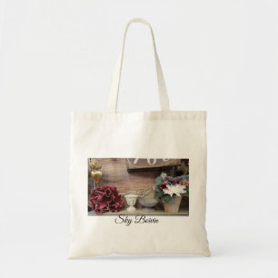 Bolso De Tela foto del estante de flores