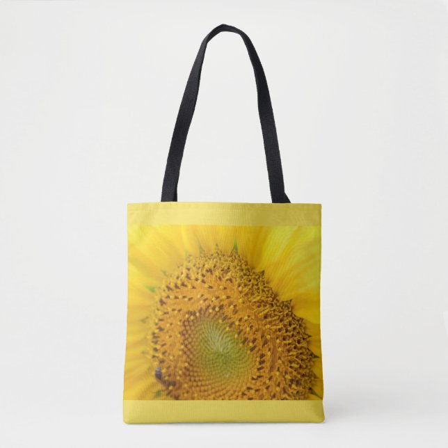 Bolso De Tela Foto del girasol (Anverso)