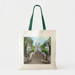 Bolso De Tela Foto del santuario de Bom Jesus Braga, con oración