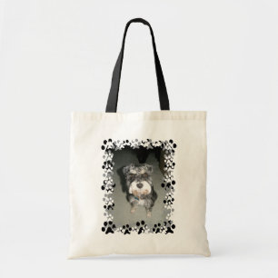 Bolso De Tela Foto del Schnauzer miniatura