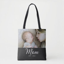Foto en negro de guión establecido de mamá