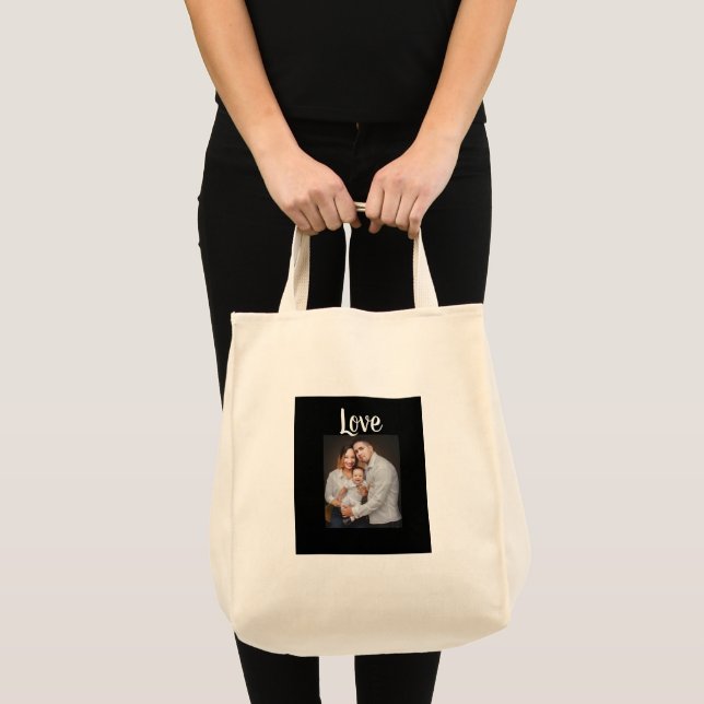 Bolso De Tela Foto familiar personalizada Tote Bag (Anverso (producto))
