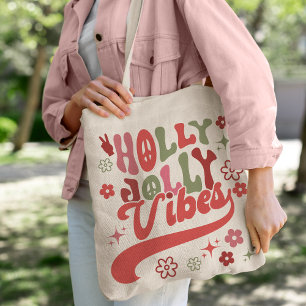 Bolso De Tela Foto festiva con vibraciones retro divertidas y al