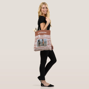 Bolso De Tela Foto gráfica mínima moderna terracota