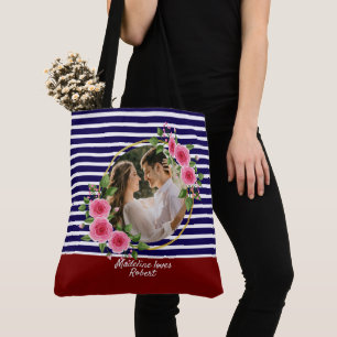Bolso De Tela Foto moderna de 2   Regalo de San Valentín rojo y 