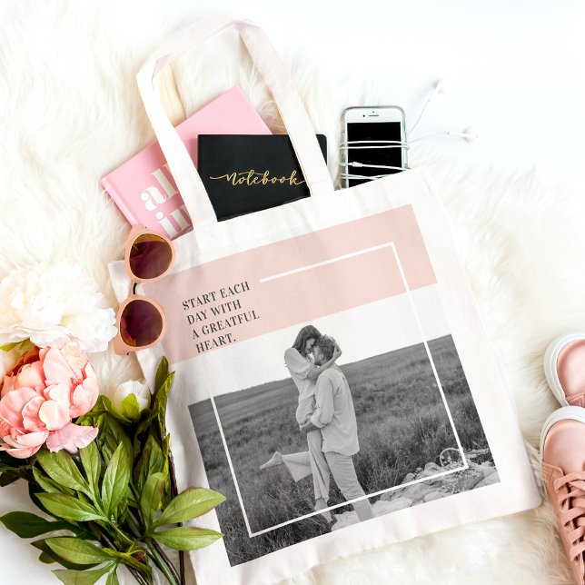 Bolso De Tela Foto moderna Pastel de regalo de la familia rosa (Subido por el creador)