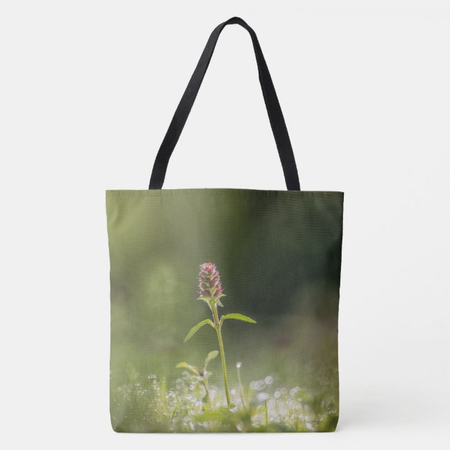 Bolso De Tela Foto natural de las flores de Prunella (Anverso)