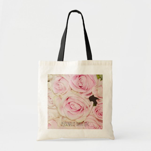 Bolso De Tela Foto personalizada con el texto (Frente)