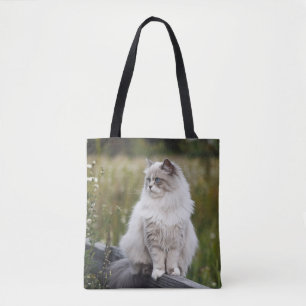 Bolso De Tela Foto personalizada de Cat Lover