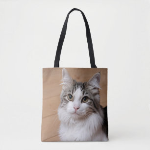 Bolso De Tela Foto personalizada de Cat Lover