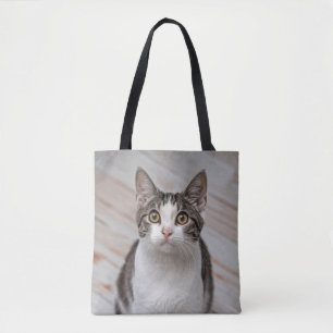 Bolso De Tela Foto personalizada de Cat Lover