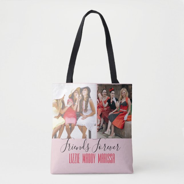 Bolso De Tela Foto personalizada de Diversión Amistad (Anverso)