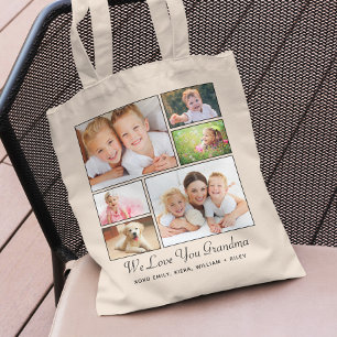 Bolso De Tela Foto personalizada de la abuela