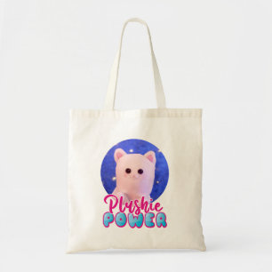 Bolso De Tela Foto personalizada de potencia de Plushie azul ros