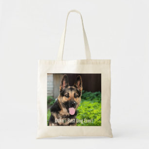 Bolso De Tela Foto personalizada del perro de pastor alemán,