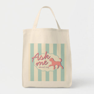 Bolso De Tela Foto Personalizada Goldendoodle Raya Retro