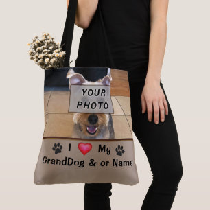 Bolso De Tela FOTO personalizada Me encantan mis regalos de Gran