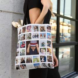 Bolso De Tela Foto personalizada única de collage de fotos 33