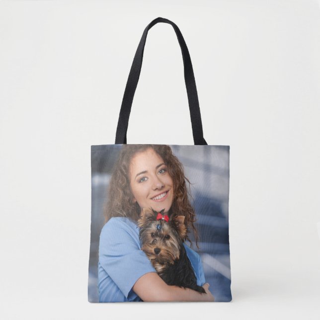 Bolso De Tela Foto personalizado Personaliza Papel Familiar (Anverso)