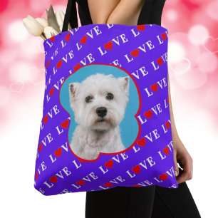 Bolso De Tela Foto Personalizado personalizada de Lavender LOVE