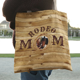 Bolso De Tela Foto Rustic Wood Western Rodeo Mom