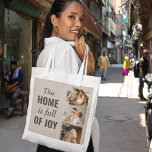 Bolso De Tela Foto y cita familiar de pareja moderna<br><div class="desc">Foto y cita familiar de pareja moderna</div>