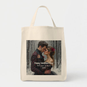 Bolso De Tela Foto y nombre del El día de San Valentín personali