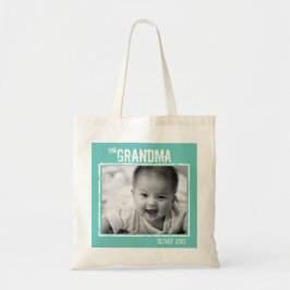 Bolso De Tela Foto y nombre personalizados de la abuela