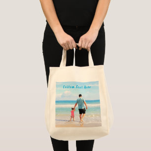 Bolso De Tela Foto y texto personalizados - Tu propio diseño - P