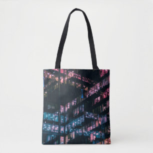 BOLSO DE TELA FOTOGRAFÍA ARQUITECTURAL DE LA CONSTRUCCIÓN CON LA