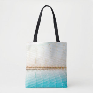 BOLSO DE TELA FOTOGRAFÍA ARQUITECTURAL DE UNA PISCINA CUBIERTA