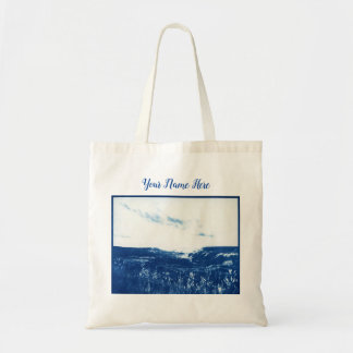 Bolso De Tela fotografía azul vintage Tote Bag