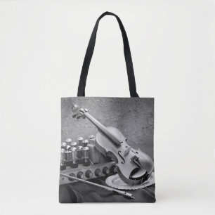 Bolso De Tela Fotografía de arte fino de vida en tecno musical