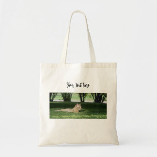 Bolso De Tela Fotografía de gato Naranja de personalizable