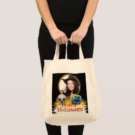 Bolso De Tela Fotografía de Halloween Skull Jack o Lantern