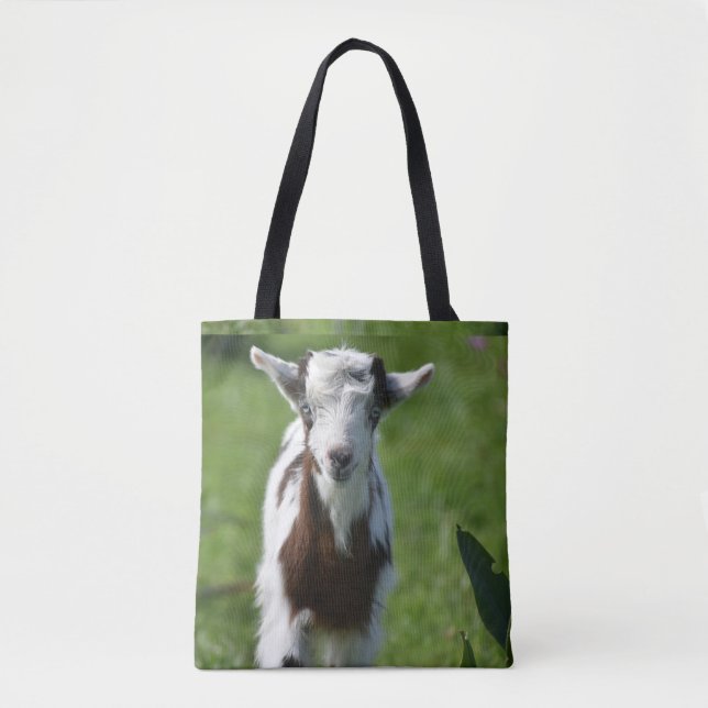 Bolso De Tela Fotografía de la cabra joven (Anverso)