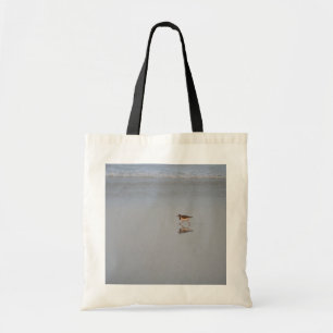 Bolso De Tela Fotografía de la naturaleza del Sandpiper Beach Bi