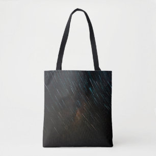 BOLSO DE TELA FOTOGRAFÍA DE LAS ESTRELLAS DEL LAPSO DEL TIEMPO