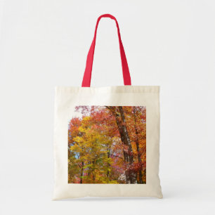 Bolso De Tela Fotografía de otoño de árboles caídos naranjas y a