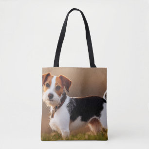Bolso De Tela Fotografía de perro Jack Russel Terrier lindo