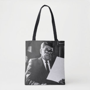 Bolso De Tela Fotografía de Ronald Reagan