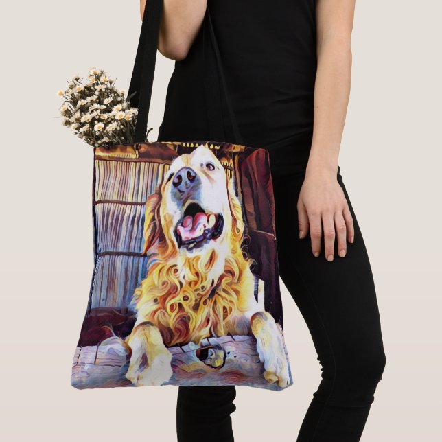 Bolso De Tela Fotografía de Silly Golden Recuperever (Detalle)